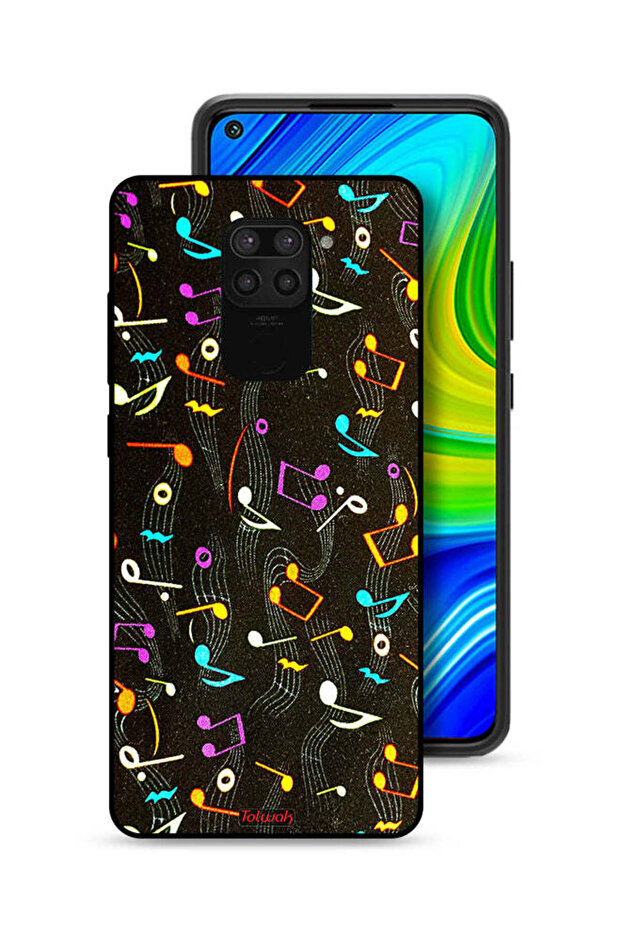 Xiaomi Redmi Note 9 Protective Case Cover Music Fabric Pattern
