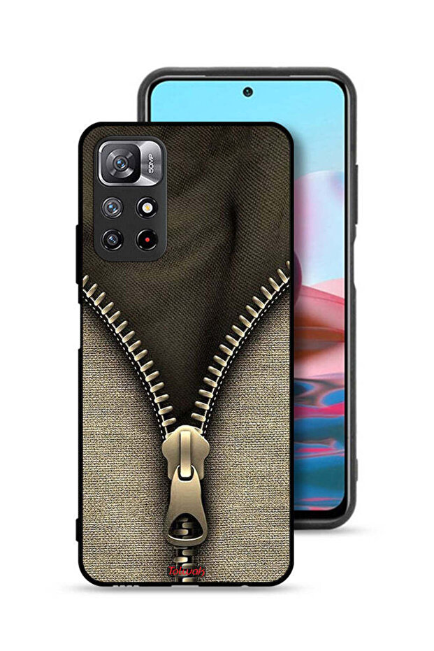 غطاء حماية بنمط سحاب لهاتف شاومي ريدمي نوت 11S - 1