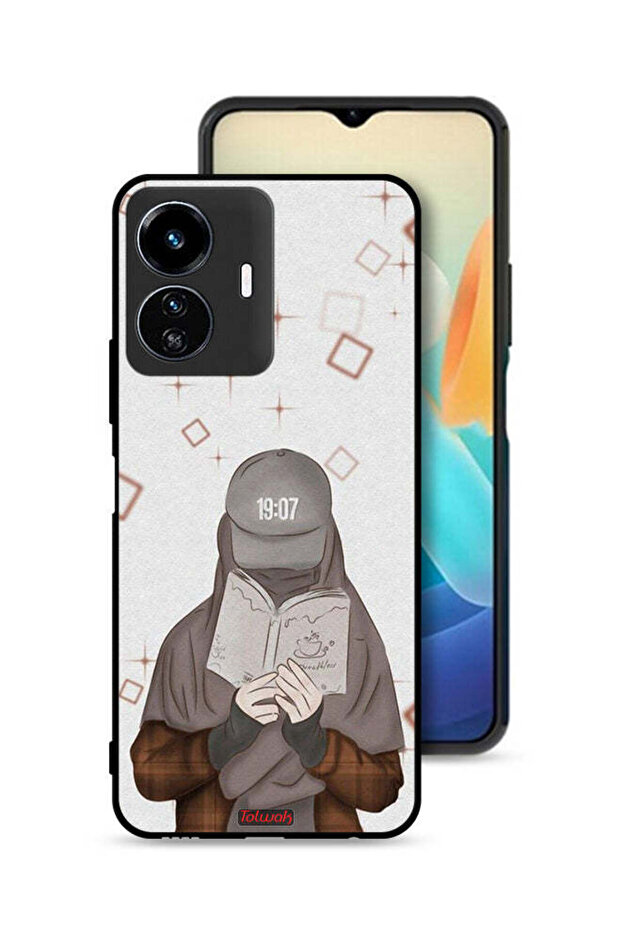 Vivo Y77 5G Protective Case Cover Girl Reading Art