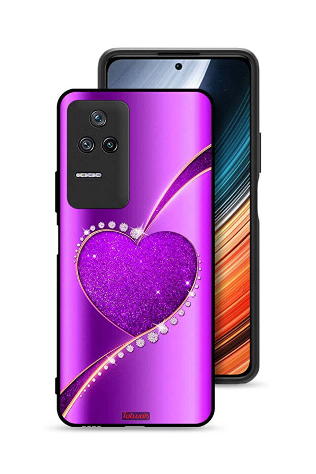 Xiaomi Redmi K40S Protective Case Cover Glitter Heart