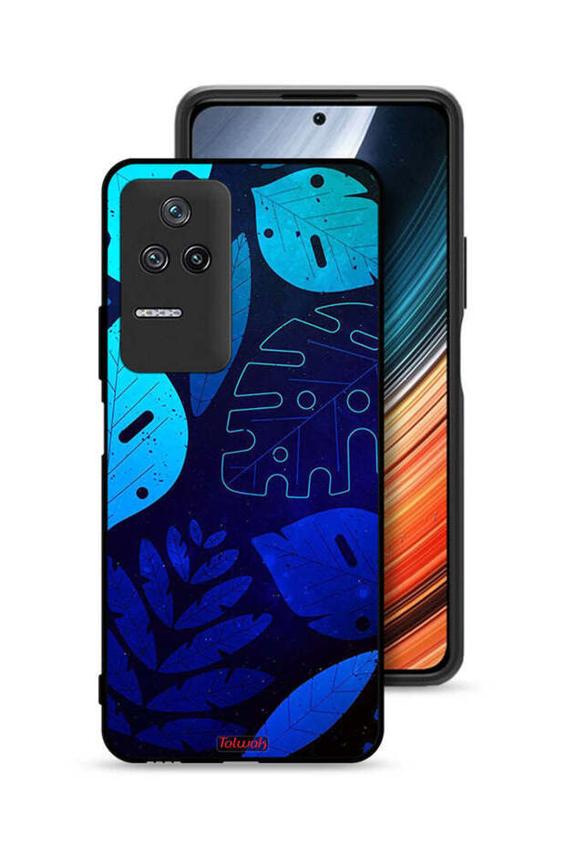 Xiaomi Poco F4 Protective Case Cover Leaves Pattern