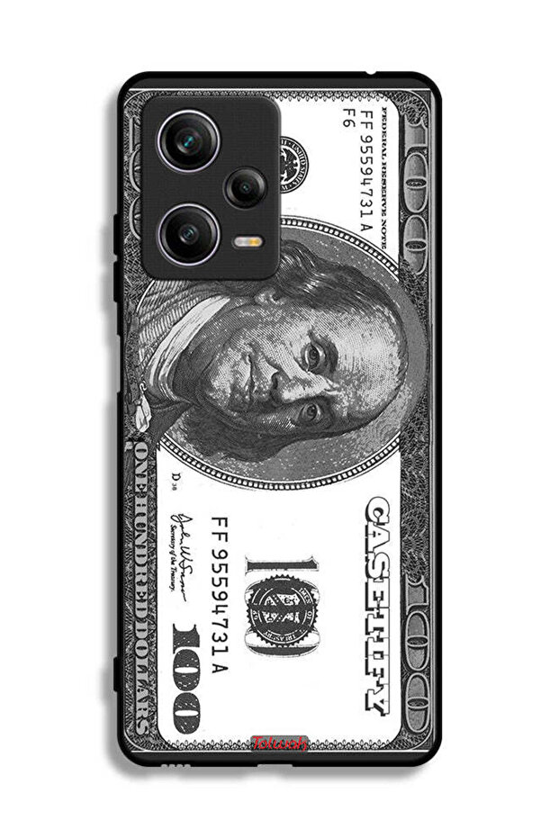 غطاء حماية لهاتف شاومي ريدمي نوت 12 برو بنقشة الدولار - 2