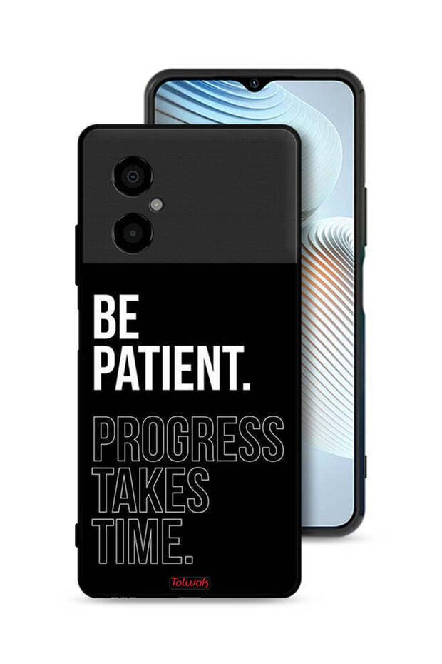 غطاء حماية لهاتف Xiaomi Poco M4 5G كن صبورًا فالتقدم يستغرق وقتًا