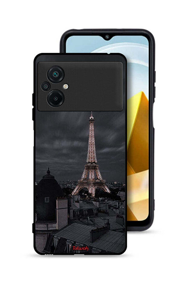 Xiaomi Poco M5 4G Protective Case Cover Eiffel Tower In Night