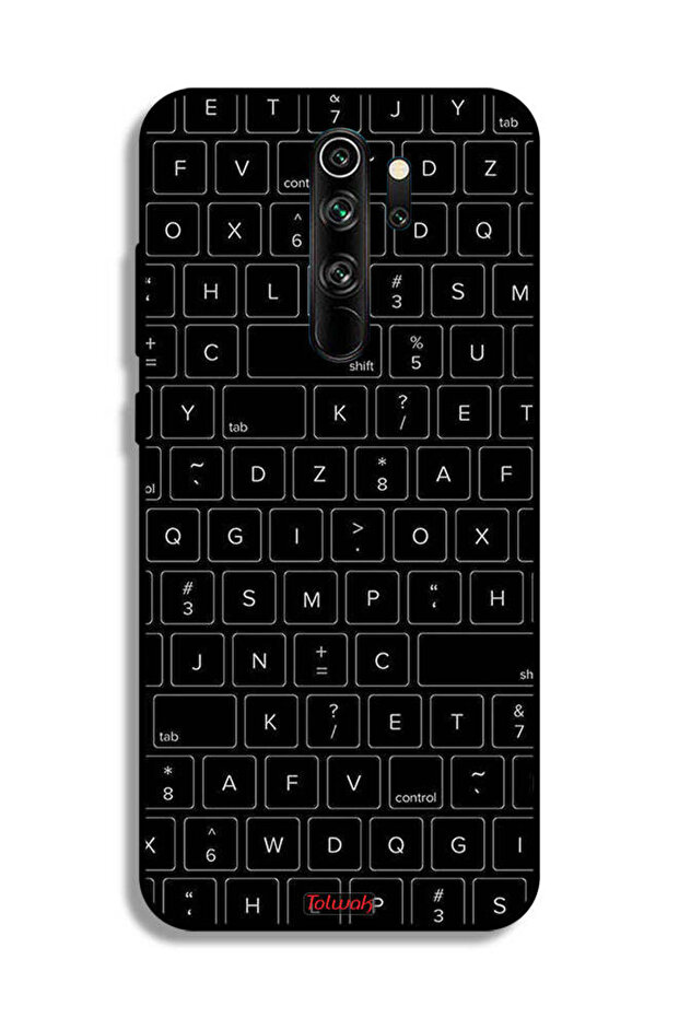 Xiaomi Redmi Note 8 Pro Protective Case Cover Random Keyboard Keys Pattern - 2
