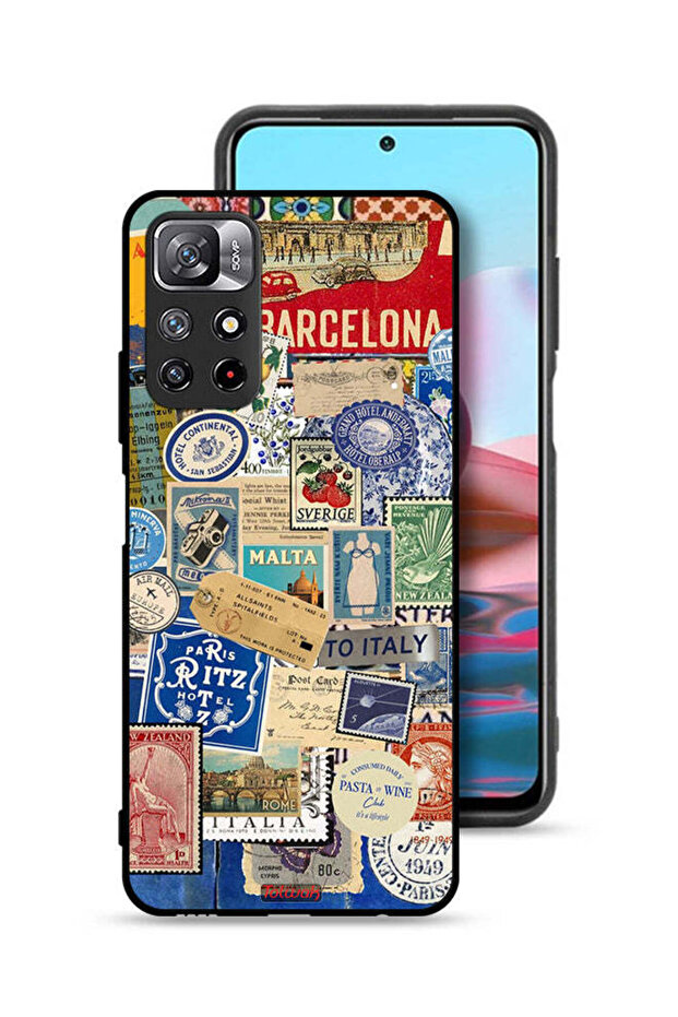 ملصقات غطاء حماية لهاتف Xiaomi Redmi Note 11 4G لمدن مختلفة