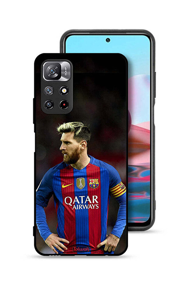 غطاء حماية لهاتف شاومي ريدمي نوت 11 4G ميسي برشلونة