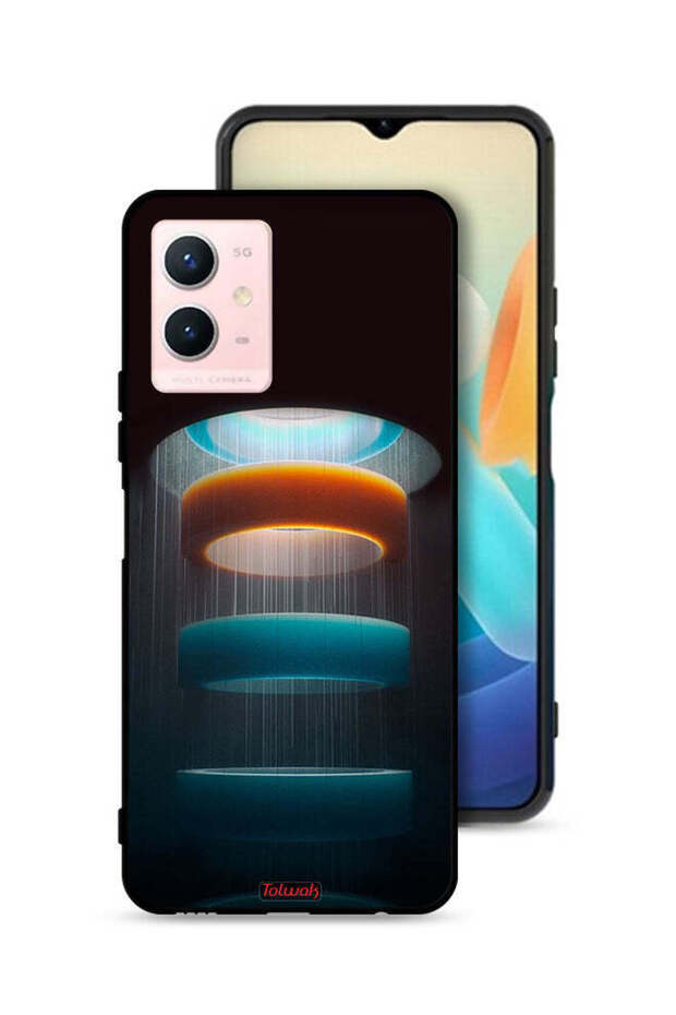 Vivo Y33s 5G Protective Case Cover Rings Art Pattern