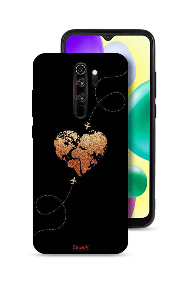 Xiaomi Redmi Note 8 Pro Protective Case Cover Airplanes Touching Heart