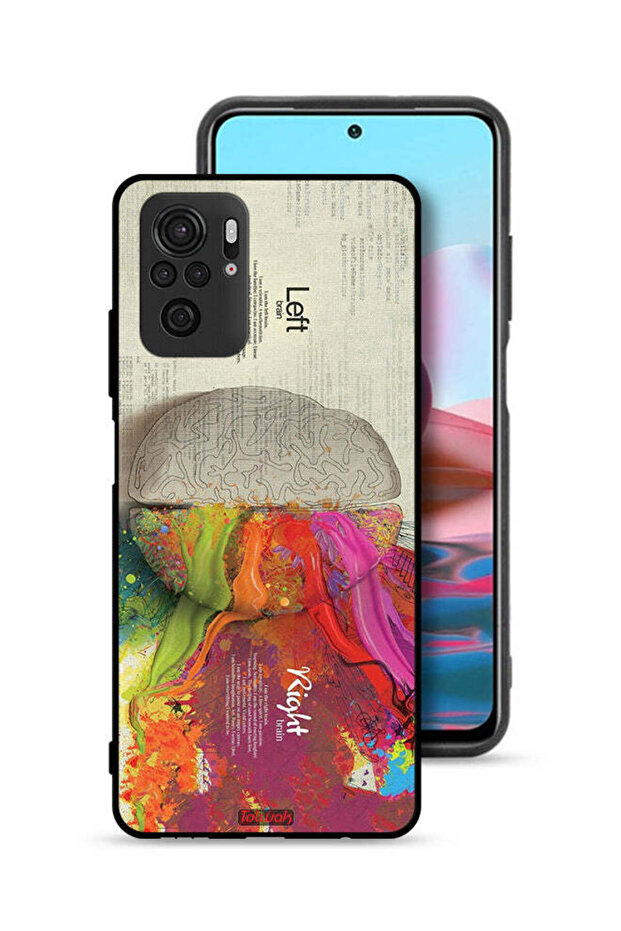Xiaomi Redmi Note 10S Protective Case Cover Abstract Brain Science Artwork
