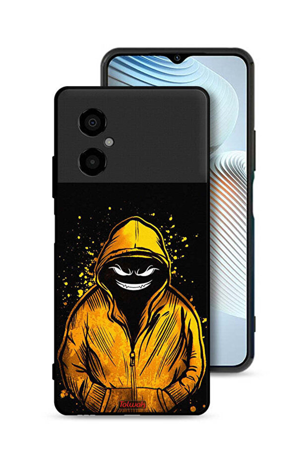 غطاء حماية لهاتف Xiaomi Poco M4 5G برسومات مارشميلو بوي