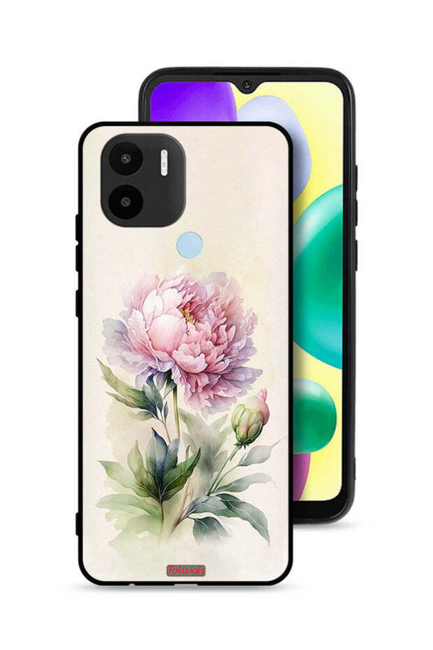 Xiaomi Redmi A1 Plus Protective Case Cover Watercolor Rose Paint Art