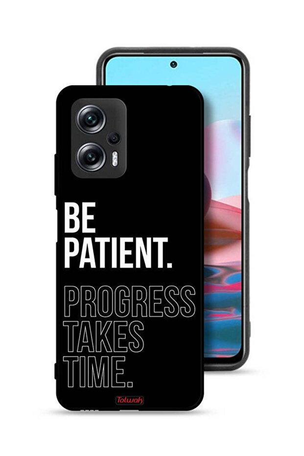 غطاء حماية لهاتف Xiaomi Redmi Note 11T Pro Plus 5G كن صبورًا فالتقدم يستغرق وقتًا