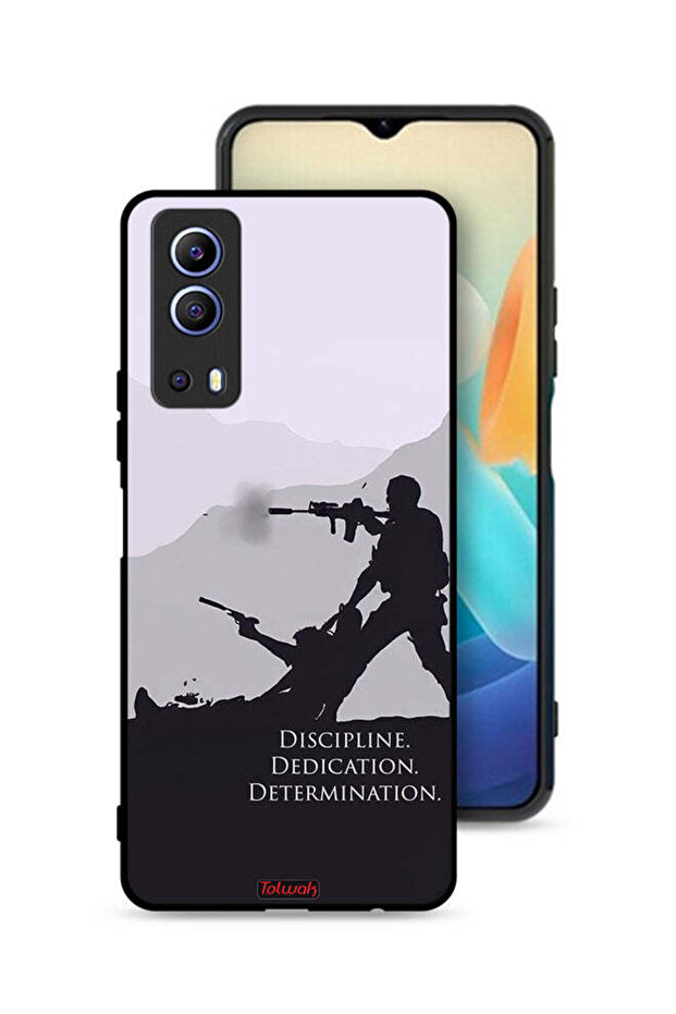 Vivo Y72 5G Protective Case Cover Discipline Dedication Determination