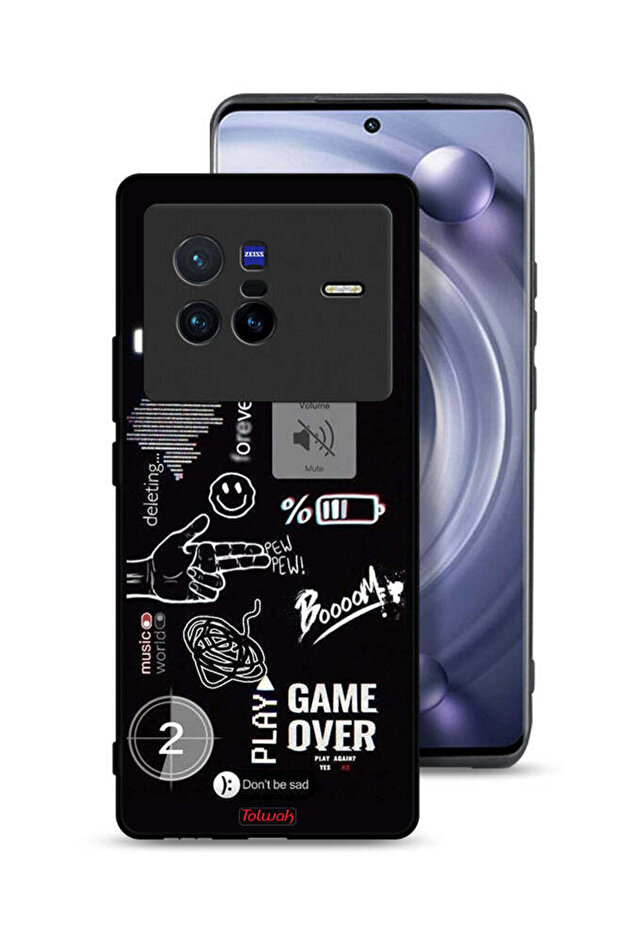 Vivo X80 Protective Case Cover Game Over Pew Pew