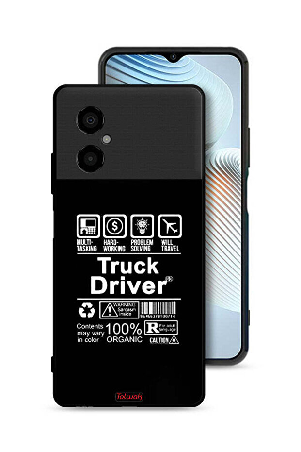 Xiaomi Poco M4 5G Protective Case Cover Truck Driver Sticker