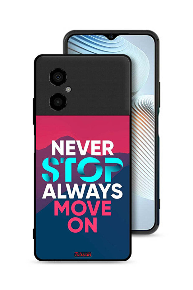 Xiaomi Poco M4 5G Protective Case Cover Never Stop Always Move On