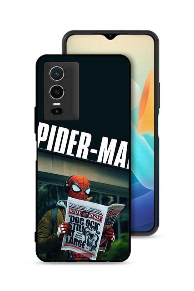 Vivo Y76 5G Protective Case Cover Spiderman Reading Newspaper