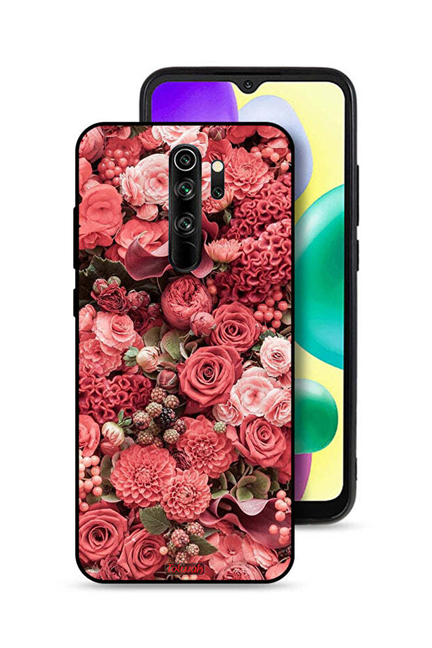 Xiaomi Redmi Note 8 Pro Protective Case Cover Peach Roses