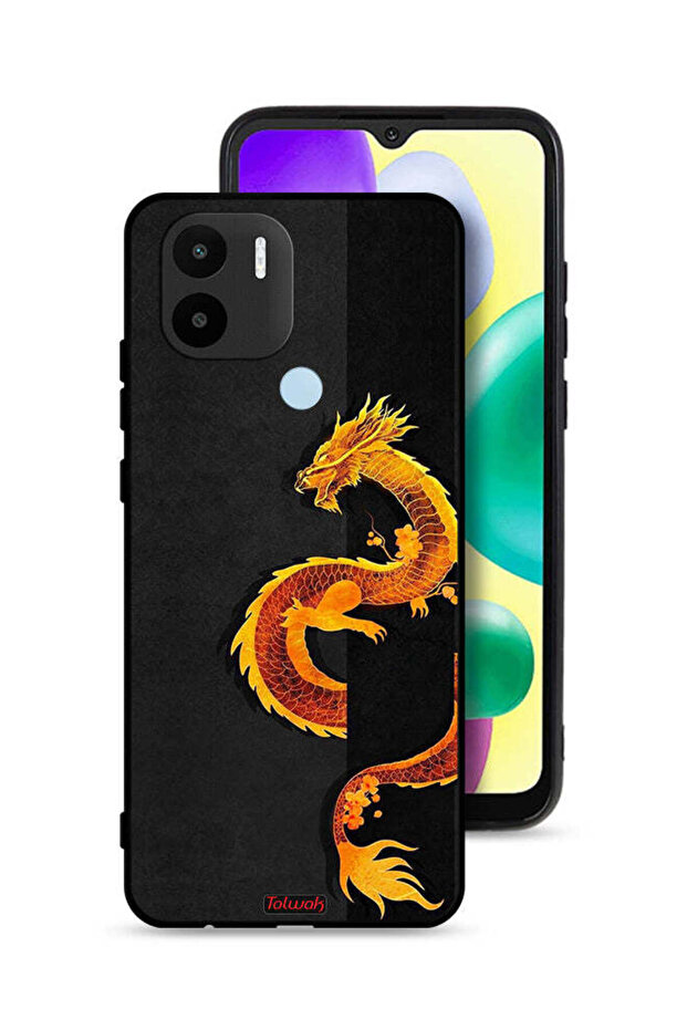 غطاء حماية Xiaomi Redmi A1 Plus بتصميم فن التنين