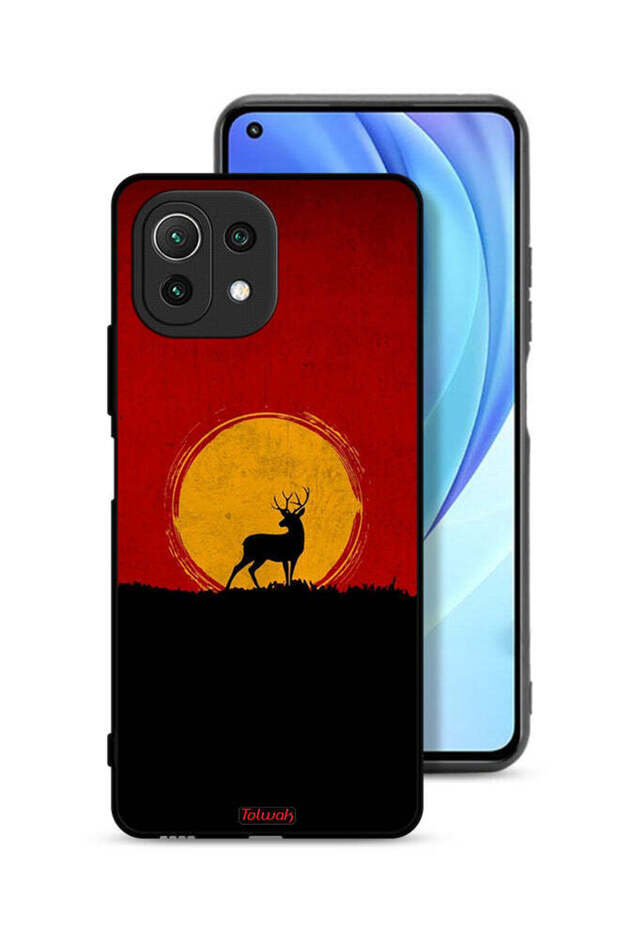 Xiaomi Mi 11 Lite Protective Case Cover Deer And Moon Artwork