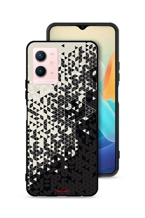 Vivo Y33s 5G Protective Case Cover Pattern Digital Art Triangle