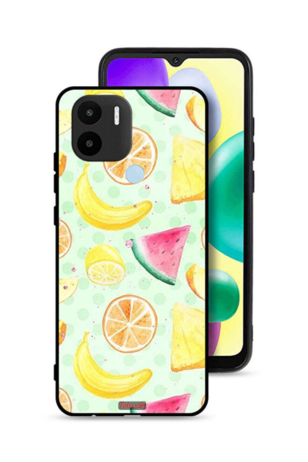 Xiaomi Redmi A1 Plus Protective Case Cover Fruits Watercolor Art