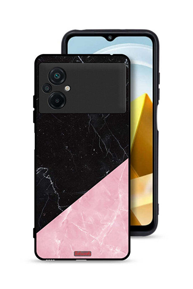 غطاء حماية لهاتف Xiaomi Poco M5 4G بنمط رخامي