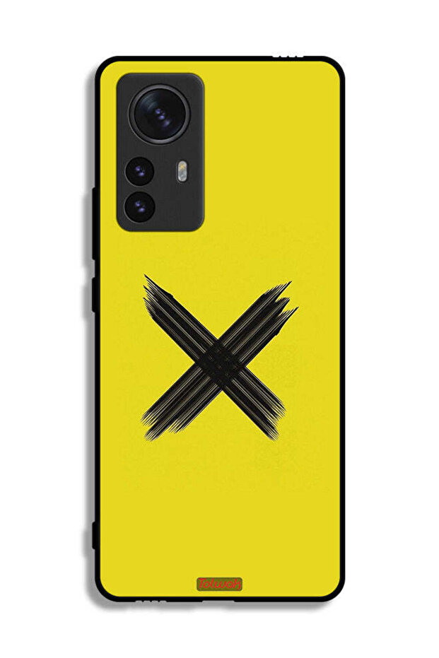 غطاء حماية لهاتف شاومي 12 برو بنمط X - 2