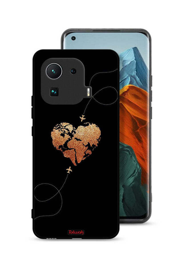 Xiaomi Mi 11 Pro Protective Case Cover Airplanes Touching Heart