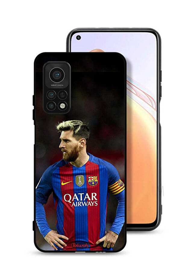 غطاء حماية لهاتف شاومي مي 10T 5G ميسي برشلونة