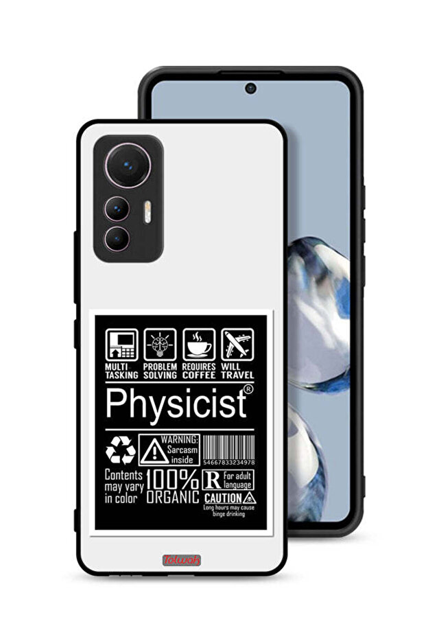غطاء حماية لهاتف Xiaomi 12 Lite بملصق فيزيائي