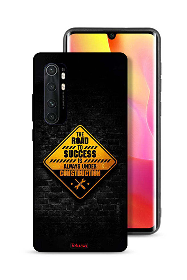 Xiaomi Mi Note 10 Lite Protective Case Cover The Road To Success Is Always Under Construction