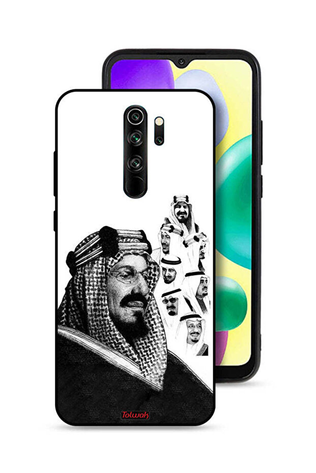 Xiaomi Redmi Note 8 Pro Protective Case Cover Kings Of Saudi Arabia BW Poster Art