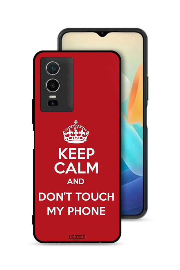 Vivo Y76 5G Protective Case Cover Keep Calm And Dont Touch My Phone