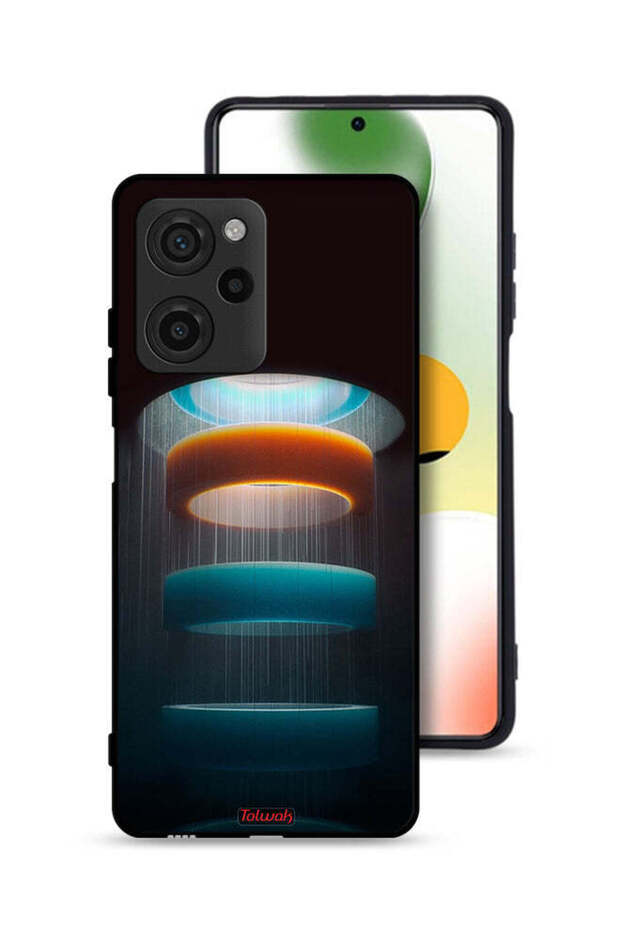 غطاء حماية لهاتف Xiaomi Poco X5 Pro بنمط حلقات فنية