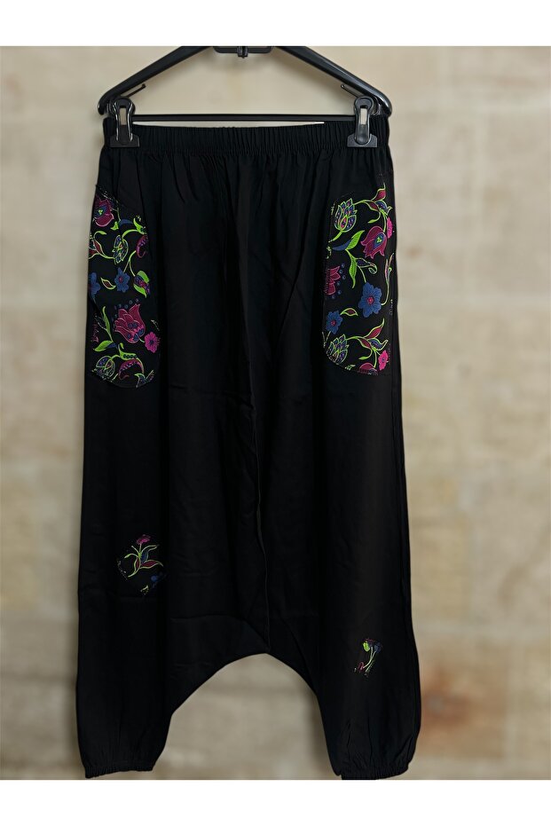 Cebi Çiçek Desenli Şalvar - 1