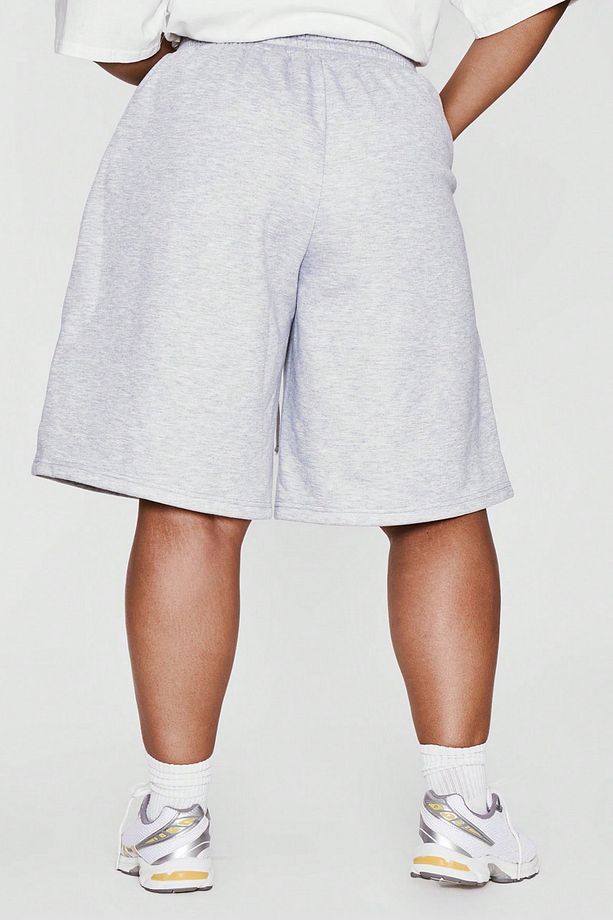 Unisex Geniş Kalıp Baggy Oversize Şort Büyük Beden Diz Hizasında Bermuda Şort - 4
