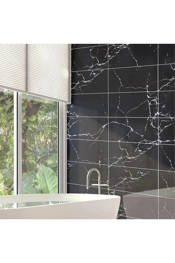 Mermer Desenli Yapışkanlı PVC Yüzeyli Köpük Panel 30x60 cm |Tüm İç Mekanlara Uygun Suya Dayanıklı - 1