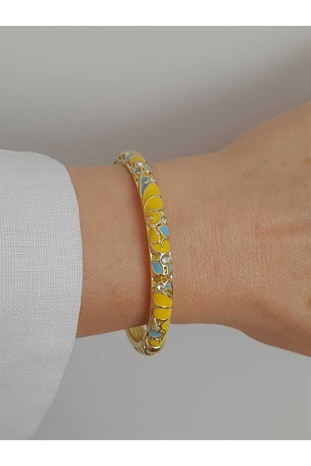 Sari Enamel Bracelet - 1