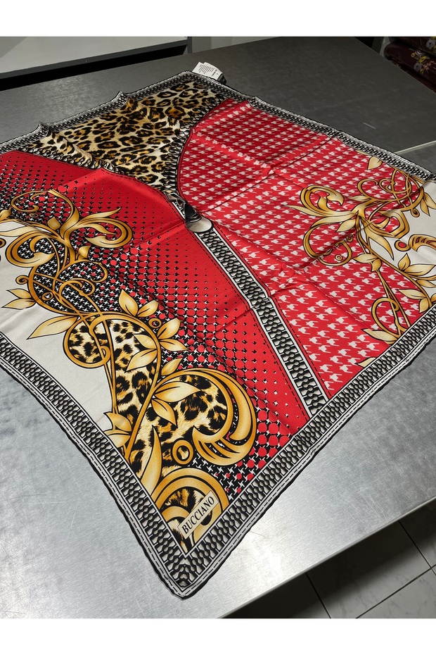 %100 İpek Tivil Eşarp - 3