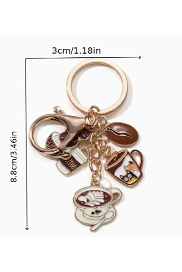 حقيبة سحرية ذات طابع القهوة/سلسلة مفاتيح - 4