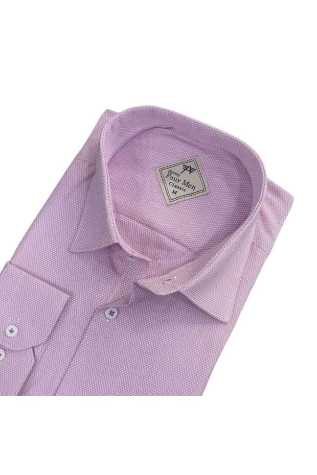 Men's Classic Wide Relaxed Fit Long Sleeve Oxford Cotton Shirt with Pockets