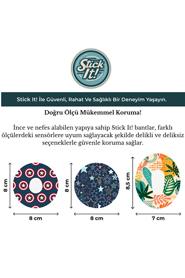 Dexcom G7 Sensör Koruyucu Bant – Geometric - 4