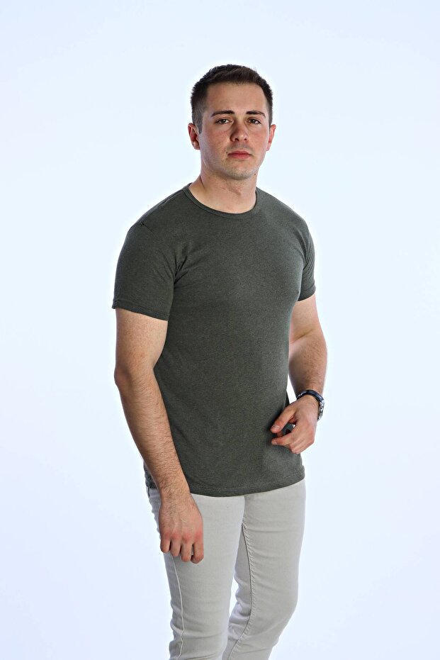 Eko Slimfit Basic T-Shirt Khaki