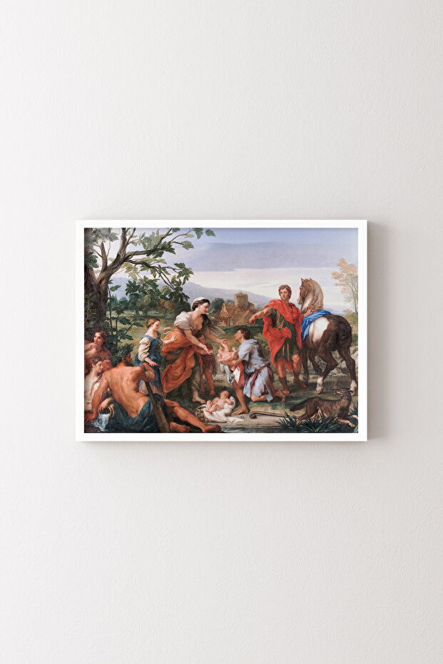 The Finding of Romulus and Remus - White Frame
