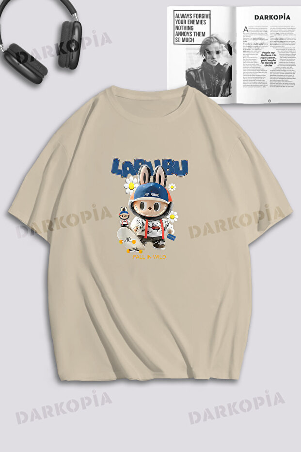 Unisex Women's - Men's - Children's Skateboard Printed Oversize T-Shirt