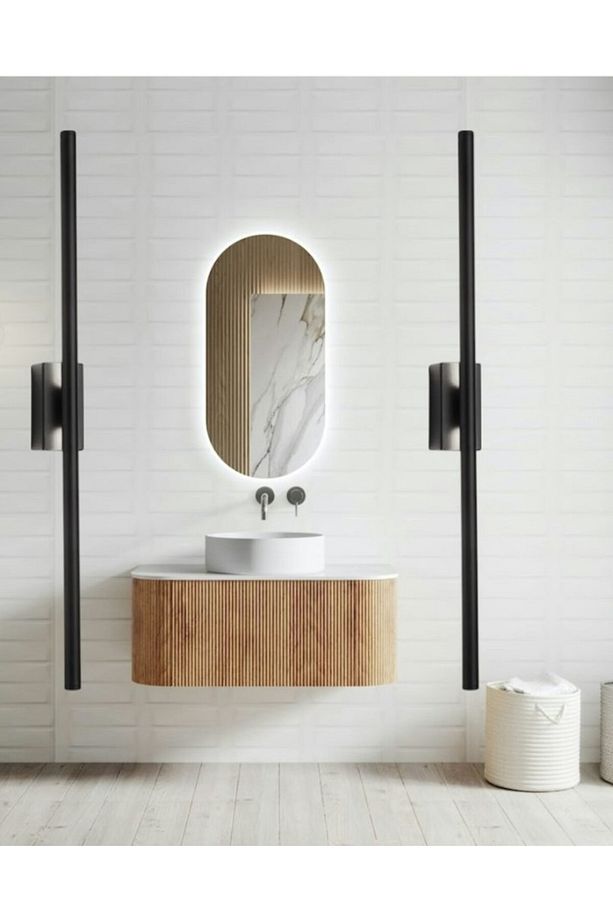 Modern Dekoratif LED DUVAR APLİK OTURMA ODASI SALON OFİS MUTFAK - SİYAH -APLİK ( 1 ADET ) - 3