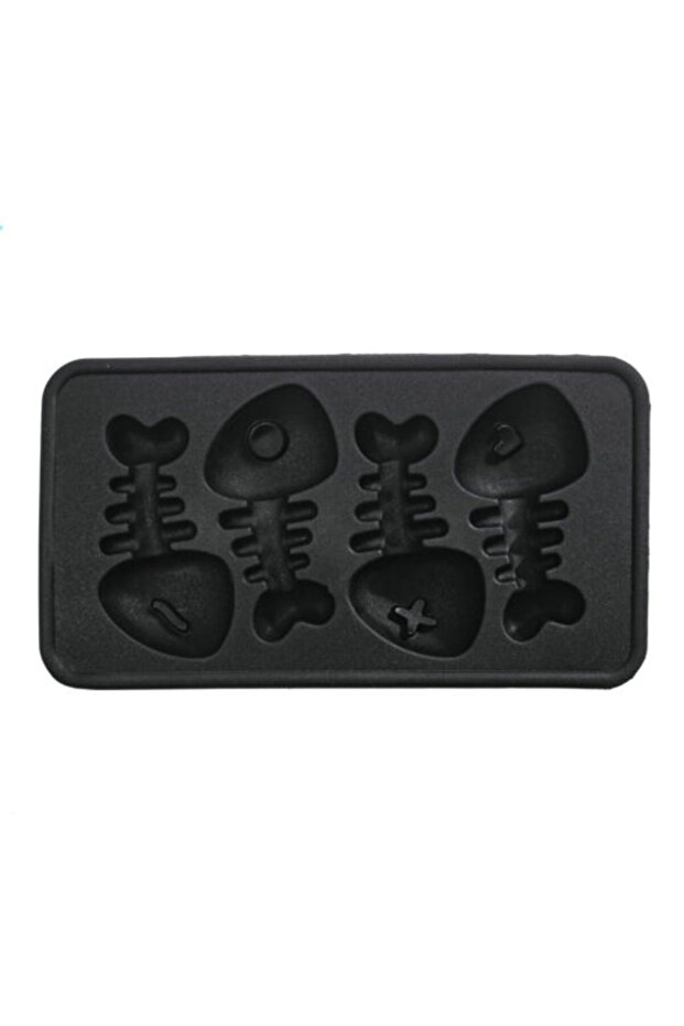 Fish Bone Ice Mold Black - 5
