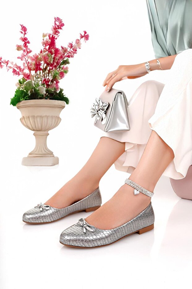 Stylish Orthopedic Light Sole Women's Ballerinas with Soft Bow